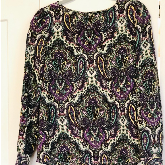 J. Crew Factory Tops - JCREW Paisley Blouse - Small
